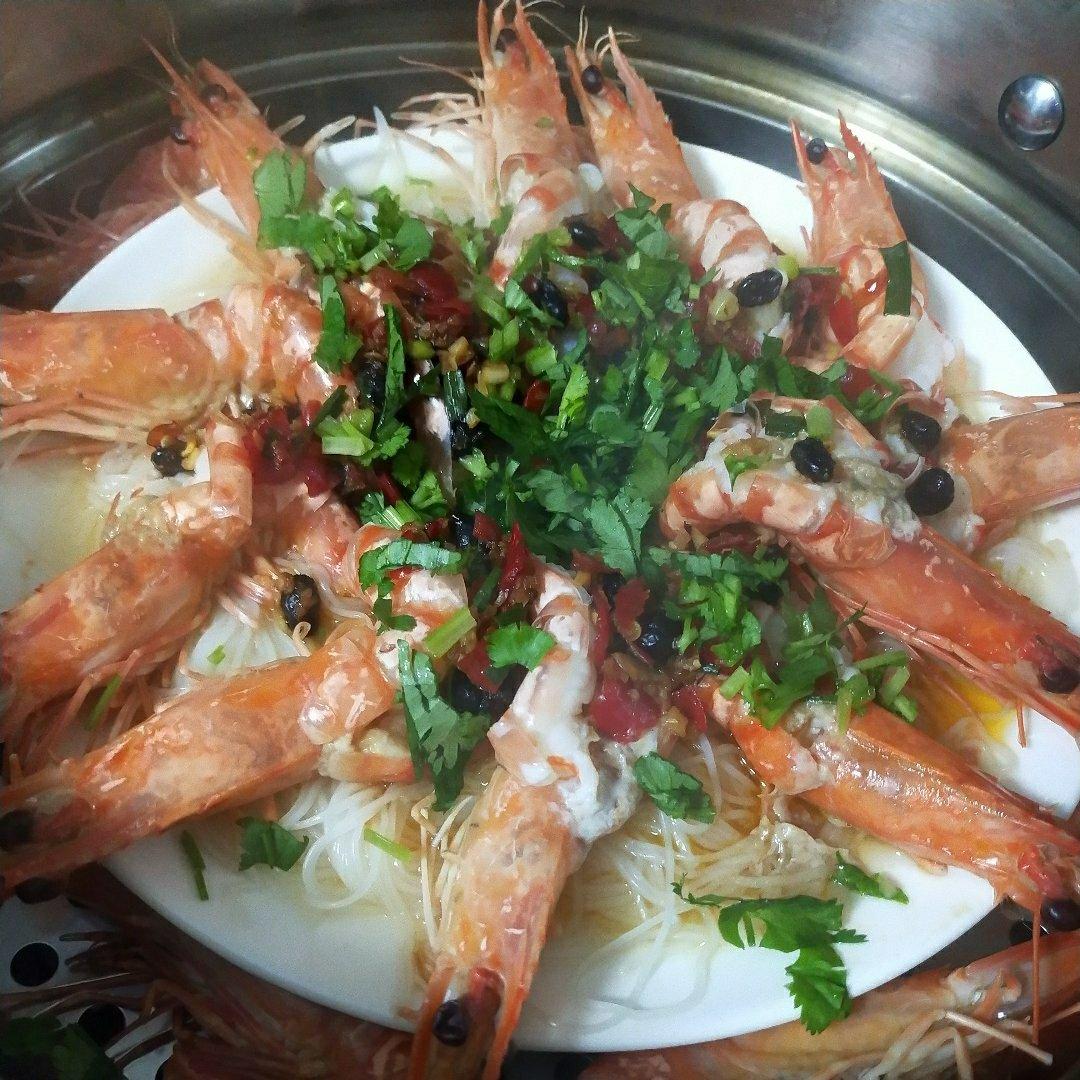 蒜蓉开背虾