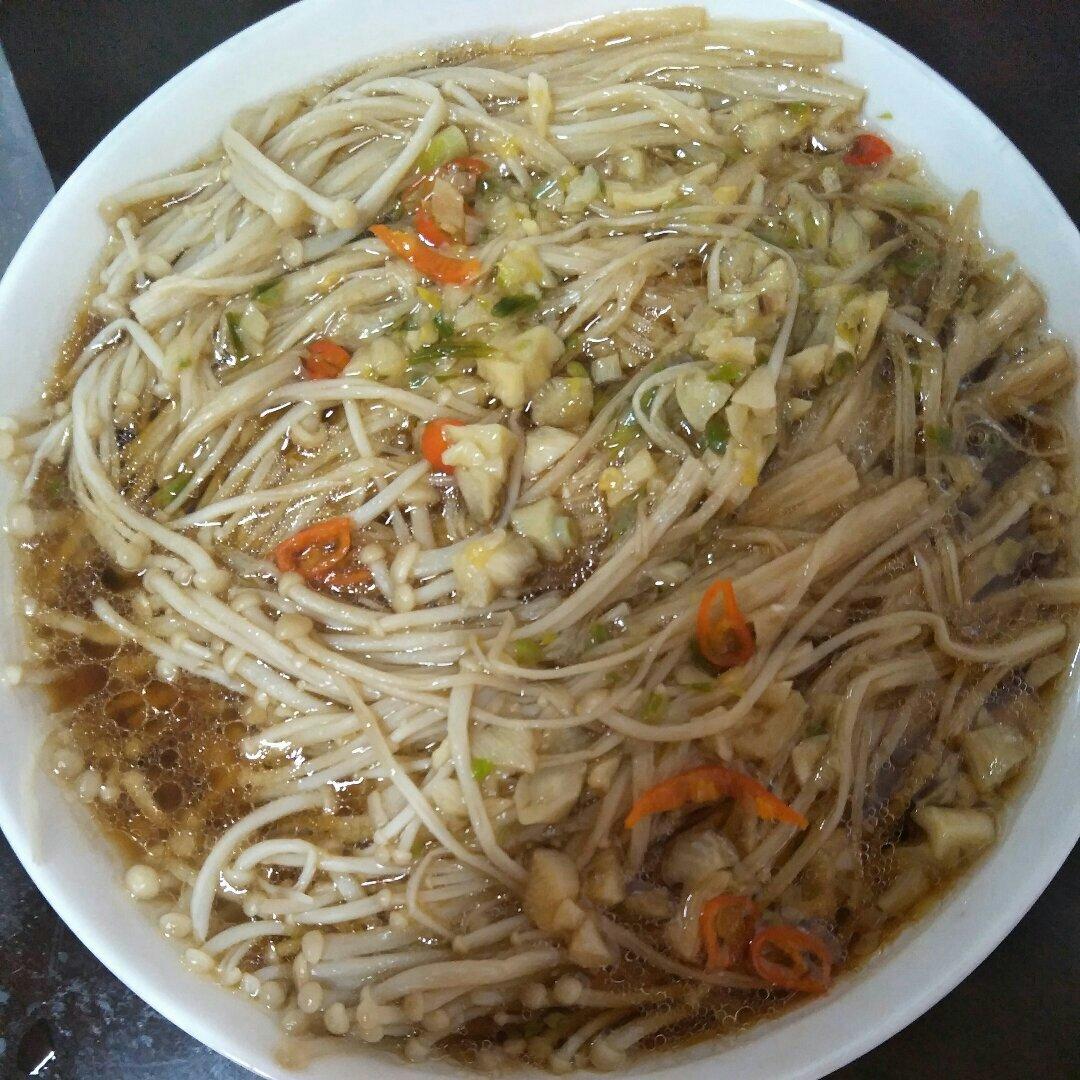 蒜蓉蒸金针菇