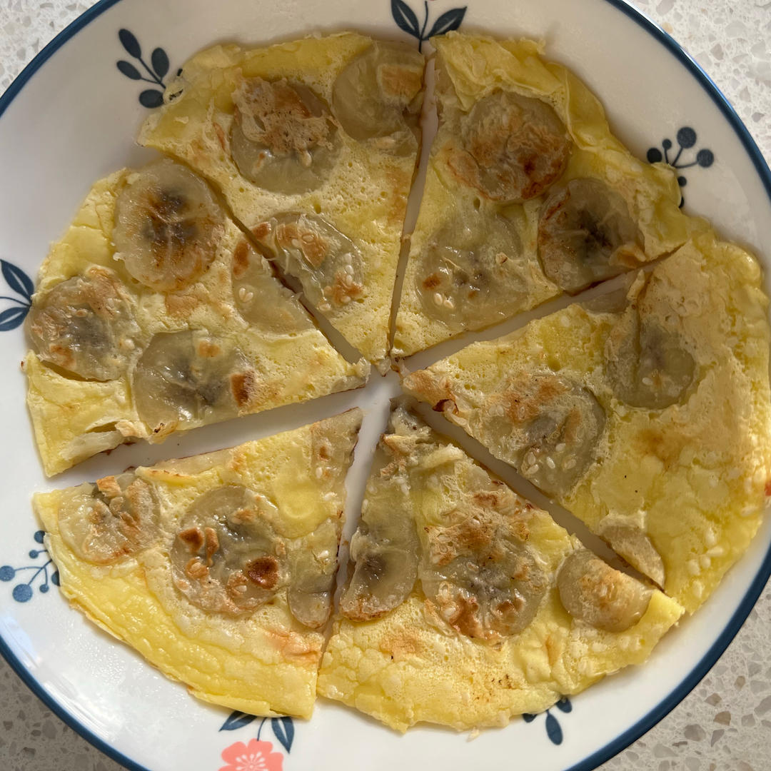 香蕉蛋饼 8+宝宝辅食