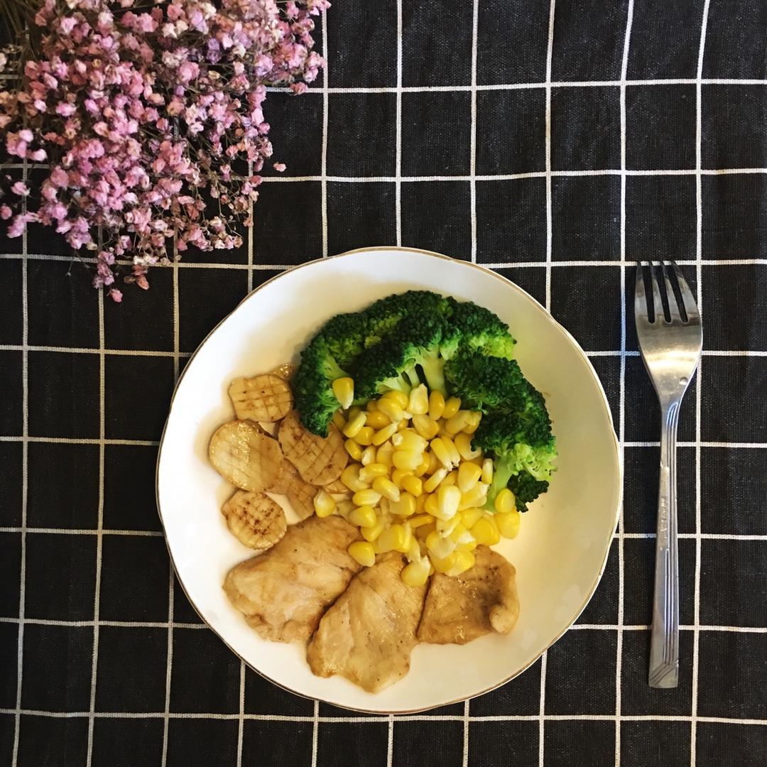 低卡减脂瘦身餐——杏鲍菇煎炒鸡胸肉