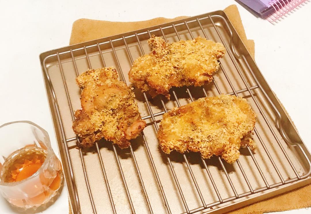 香酥炸鸡腿肉（低脂无油烤箱版）