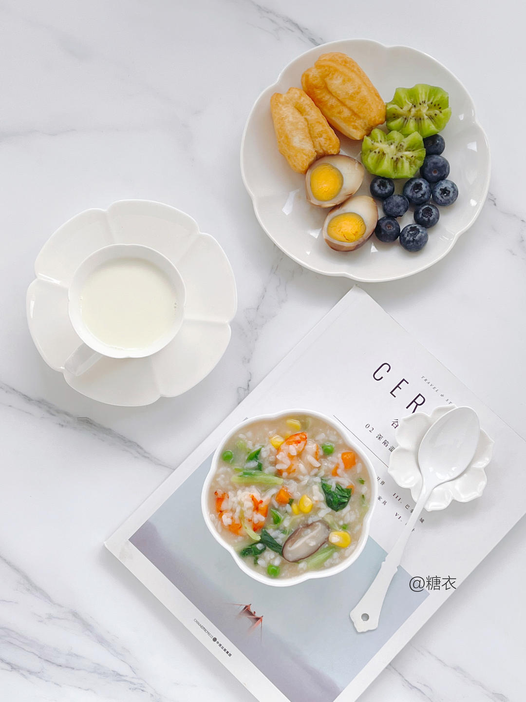 什锦蔬菜鲜虾粥