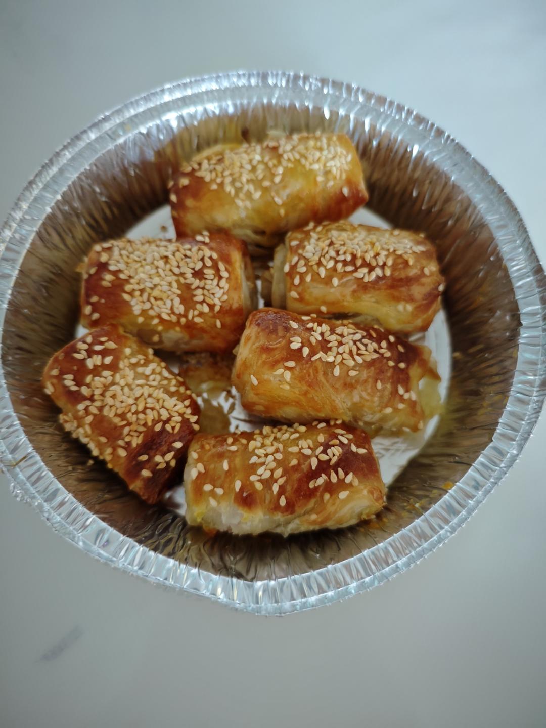 手抓饼培根卷