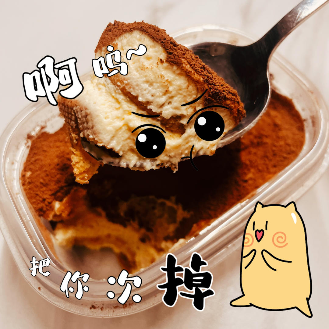 在欧洲学会的经典版提拉米苏