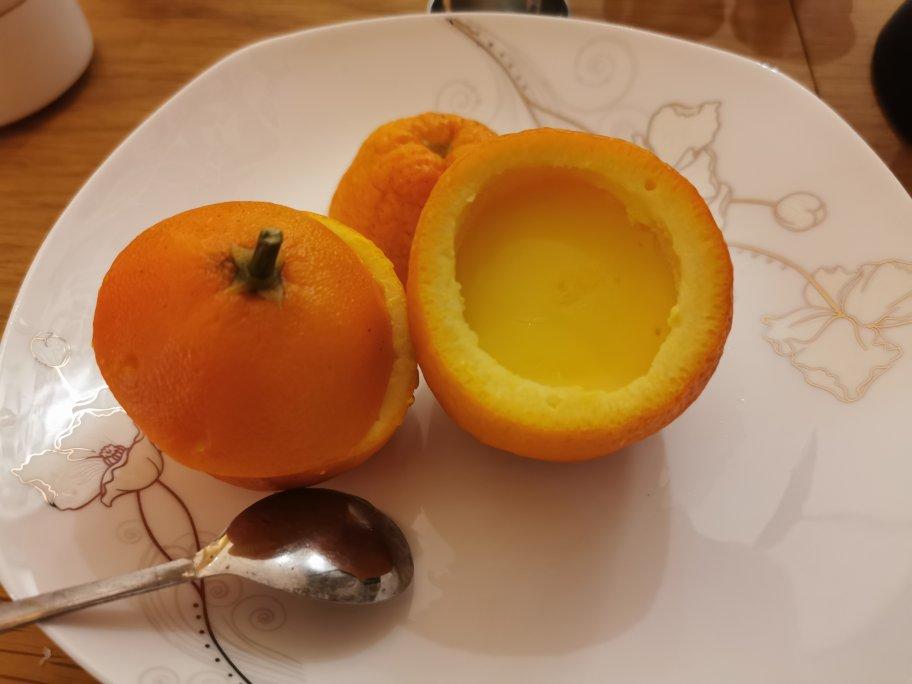 甜橙牛奶蛋羹