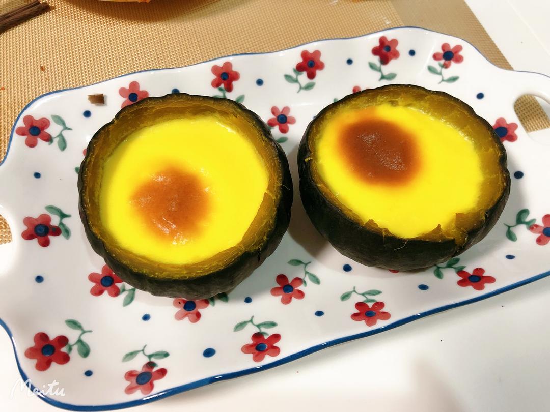 🍁秋日自制甜品🍮奶香南瓜布丁‼️低卡美味