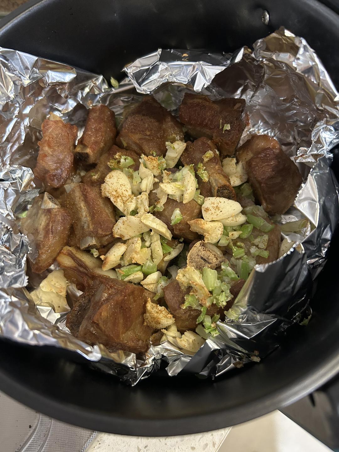 不会失手的蒜香排骨（空气炸锅版）