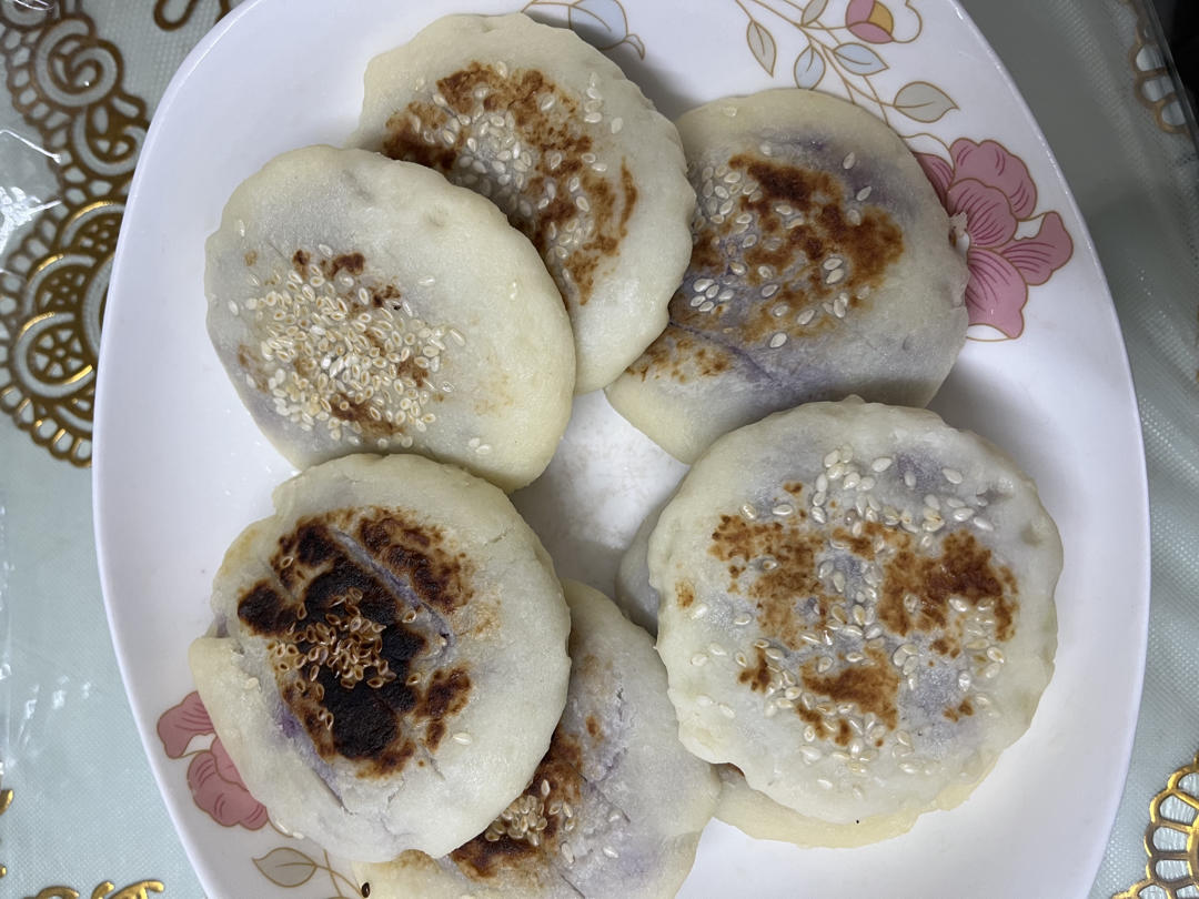 山药紫薯饼—快手早餐