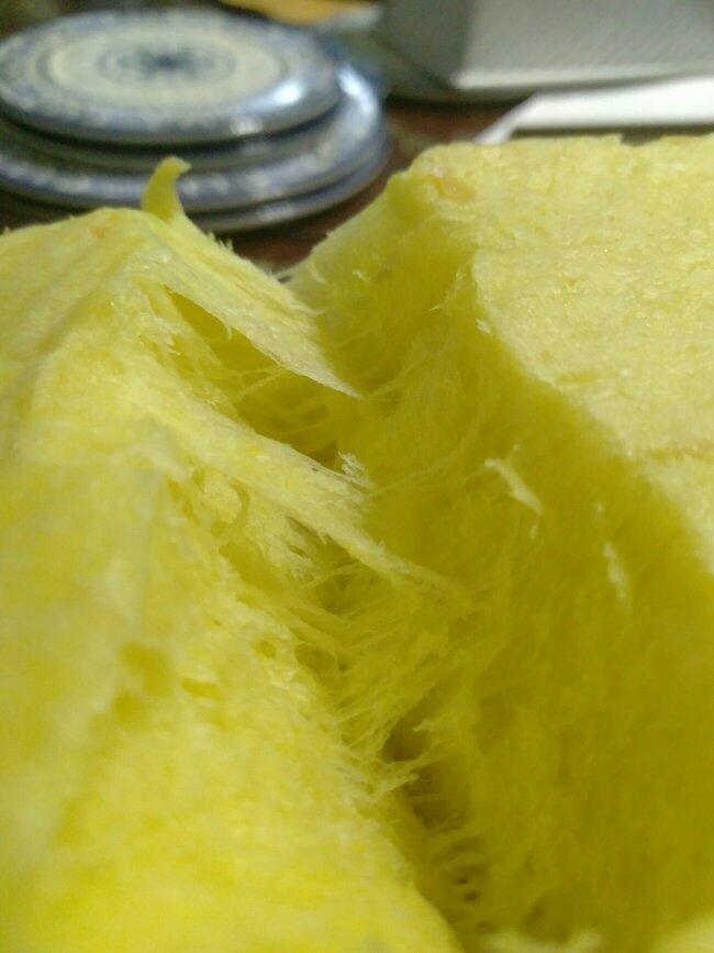 超级绵软拉丝的——牛奶南瓜吐司