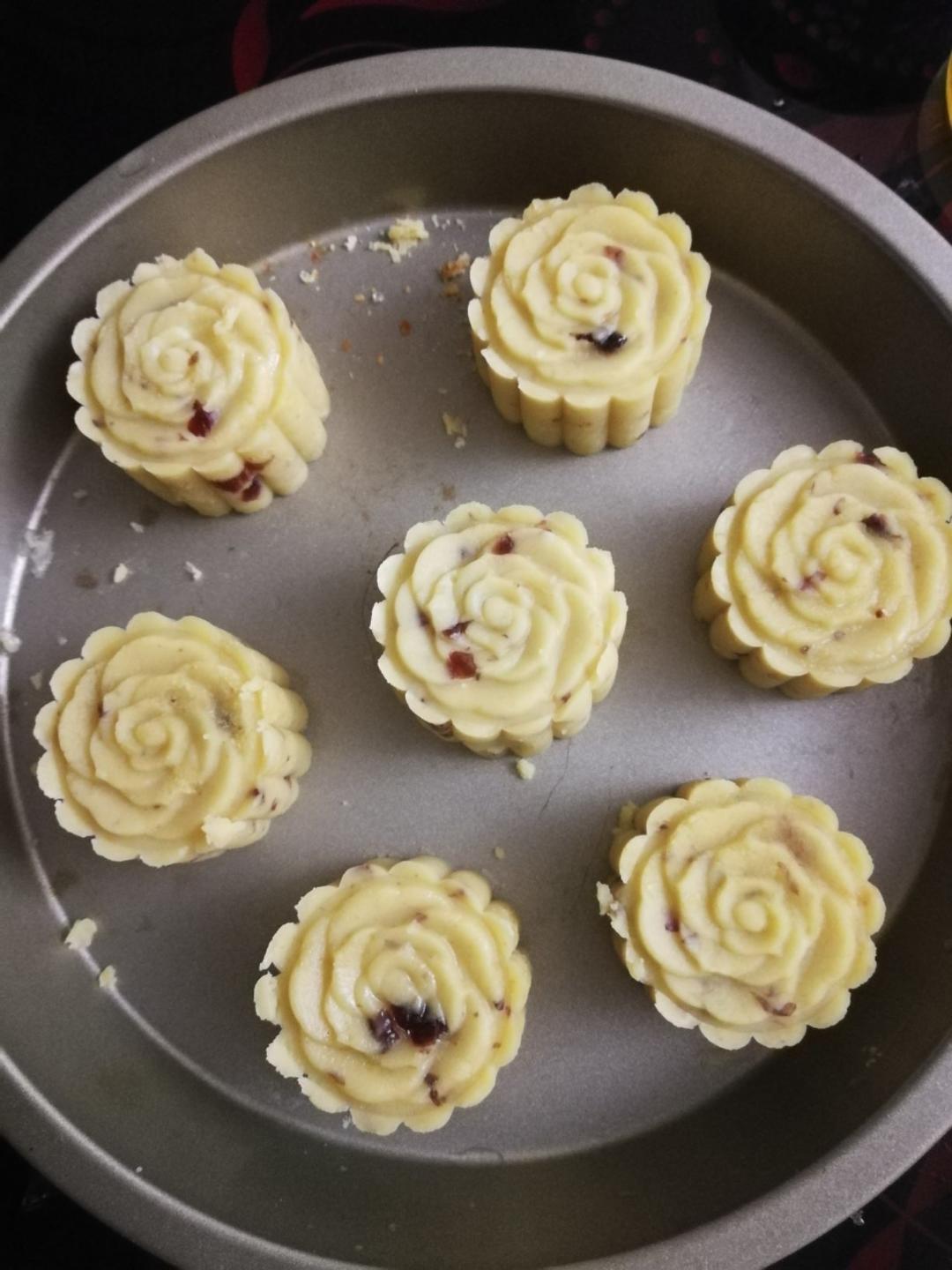 蔓越莓绿豆糕