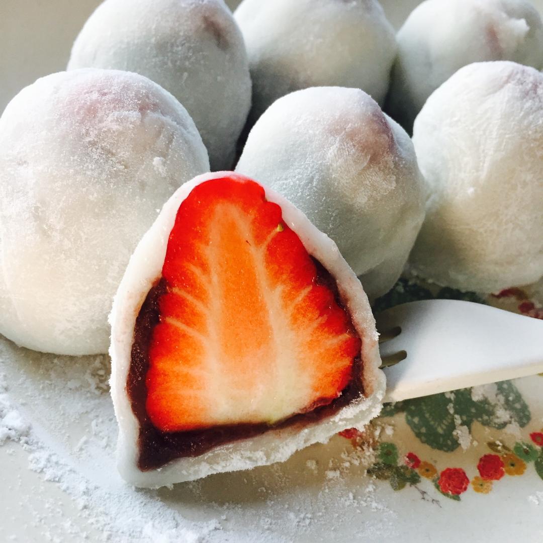 阿等做的独家研发不会硬的4味网红大福