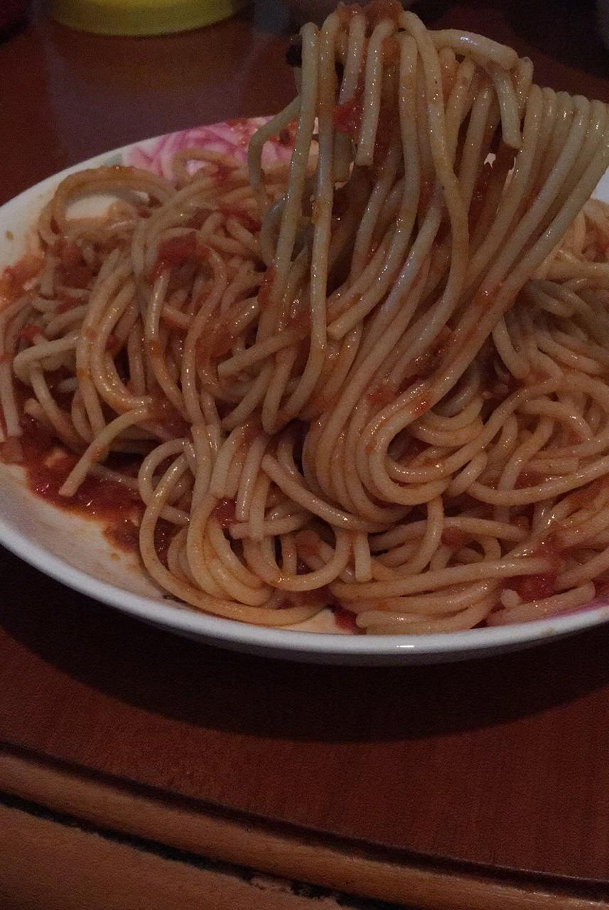 蕃茄蘑菇肉酱意大利面