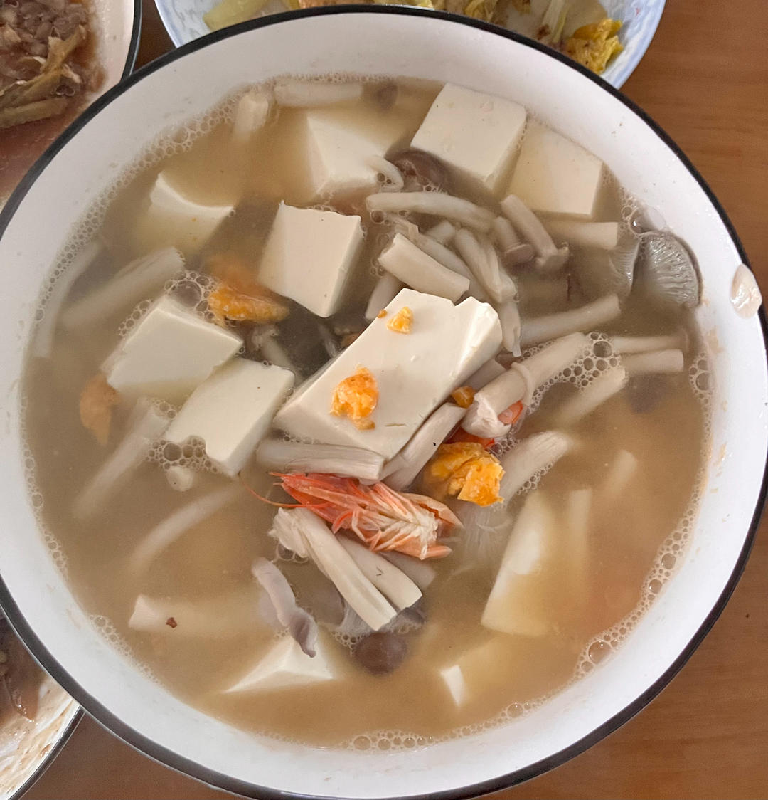 虾仁豆腐什锦汤