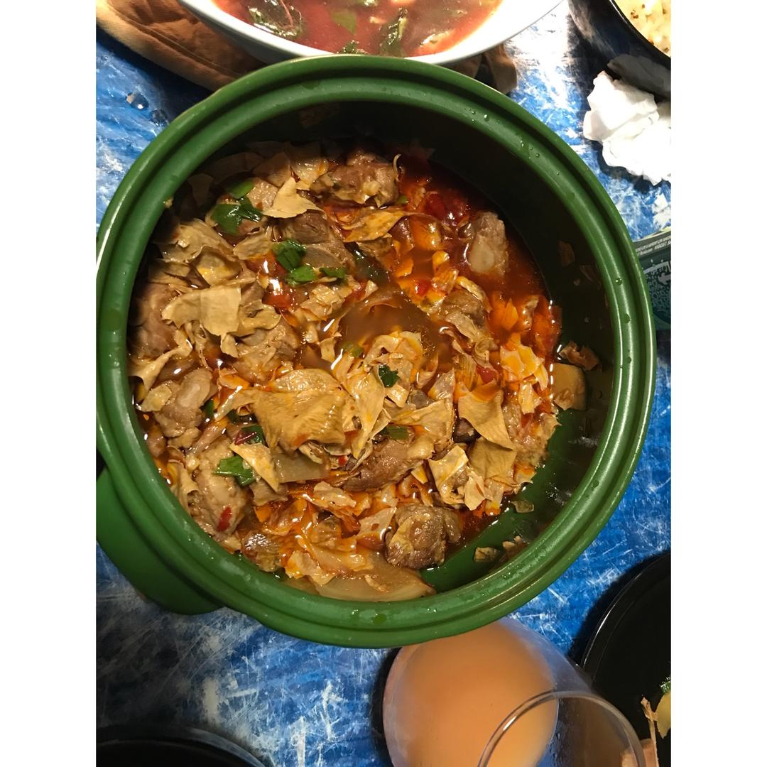 超级下饭的腐竹炖肉！