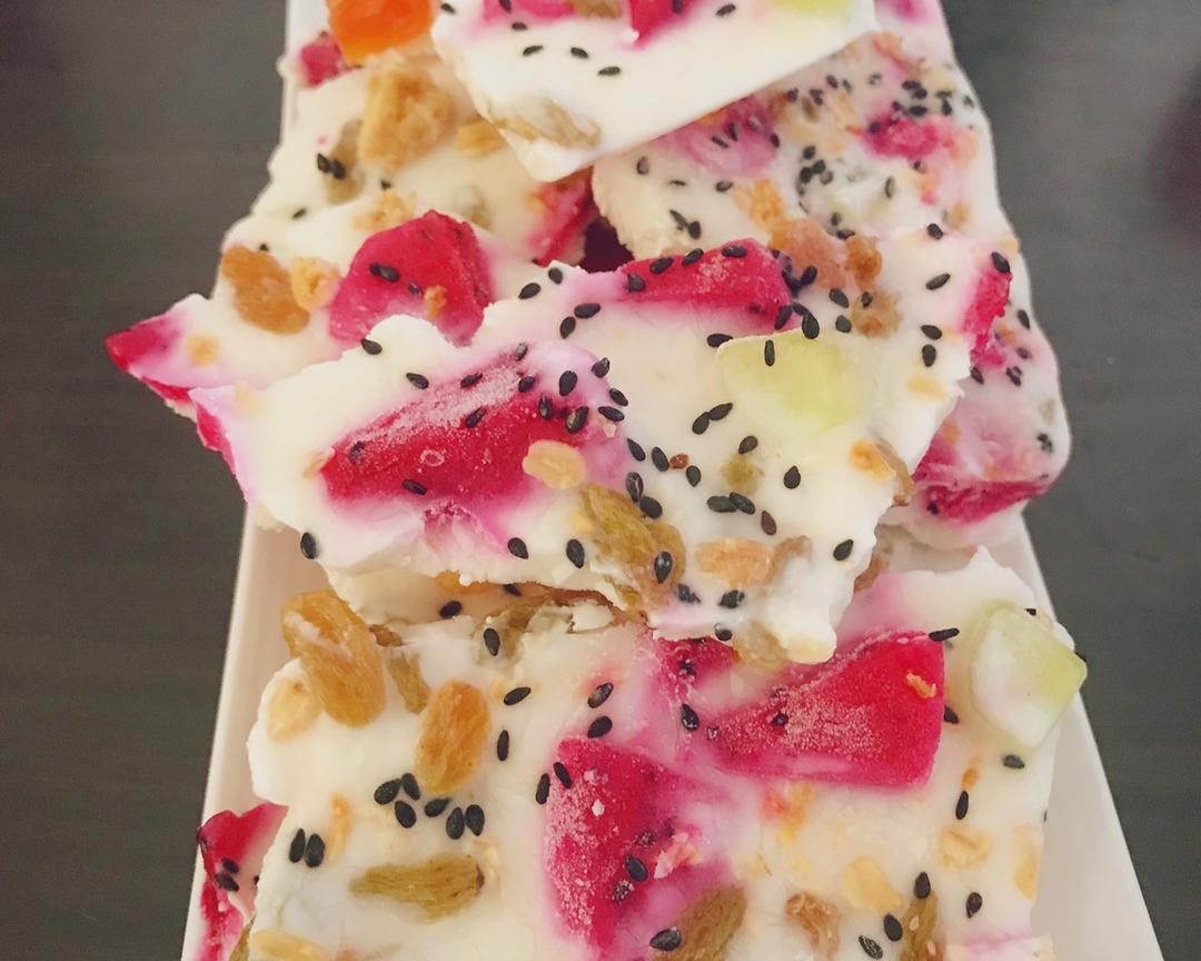 消暑降温解渴的快手小甜点炒酸奶的做法