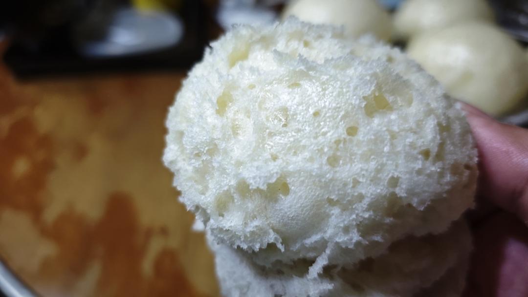 一斤馒头半斤空气，能透光、没有酵母+泡打粉的酒酿馒头