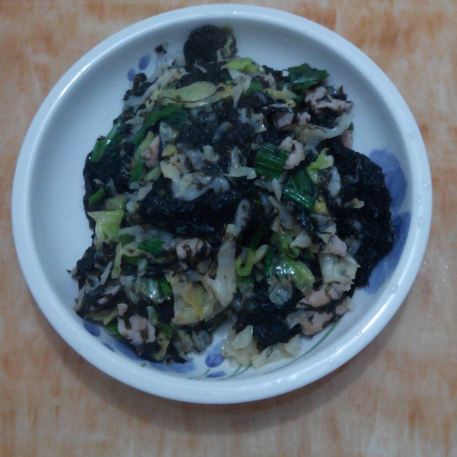 tulipshy做的紫菜凉拌白菜心