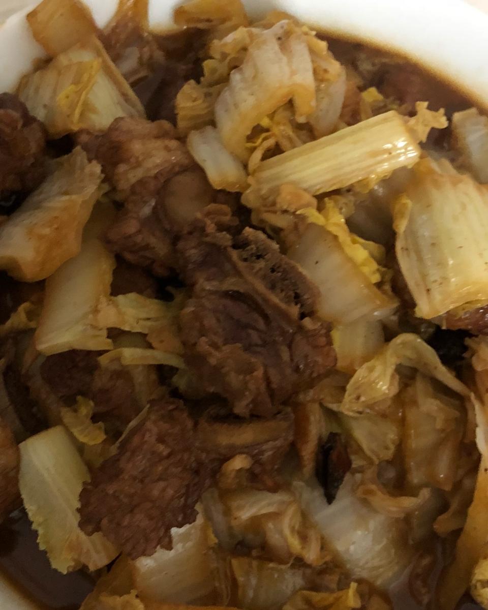 yan猫做的排骨炖大白菜