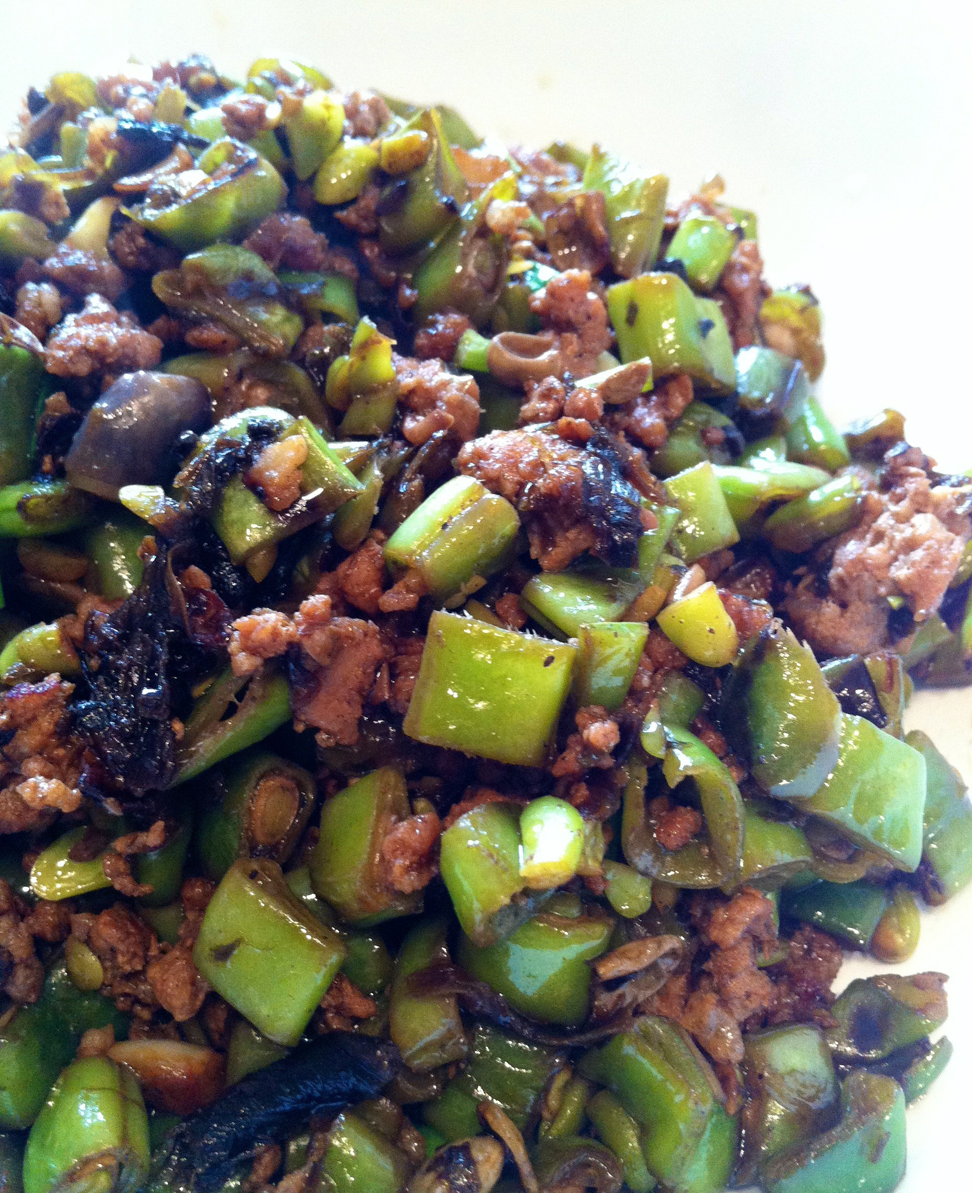 榄菜肉末四季豆