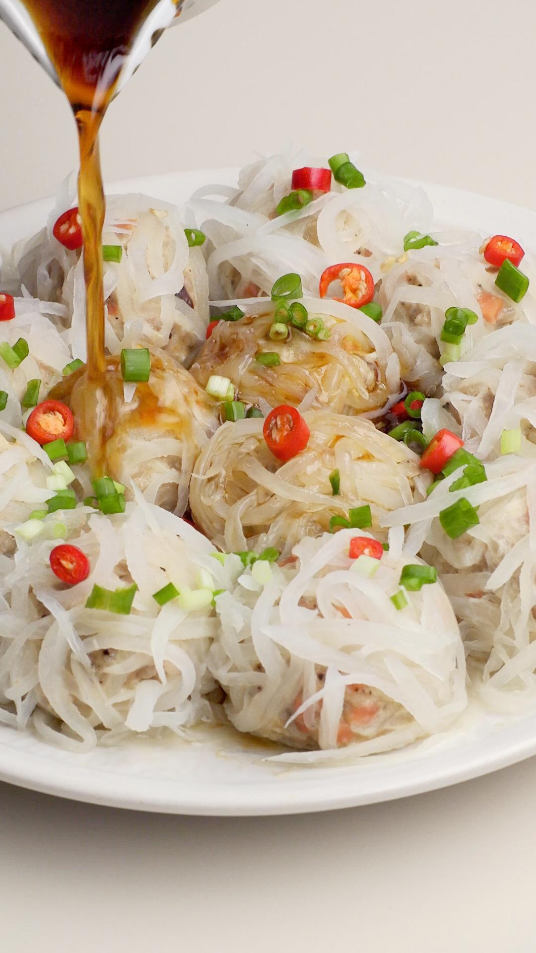 萝卜丝鲜肉丸的做法