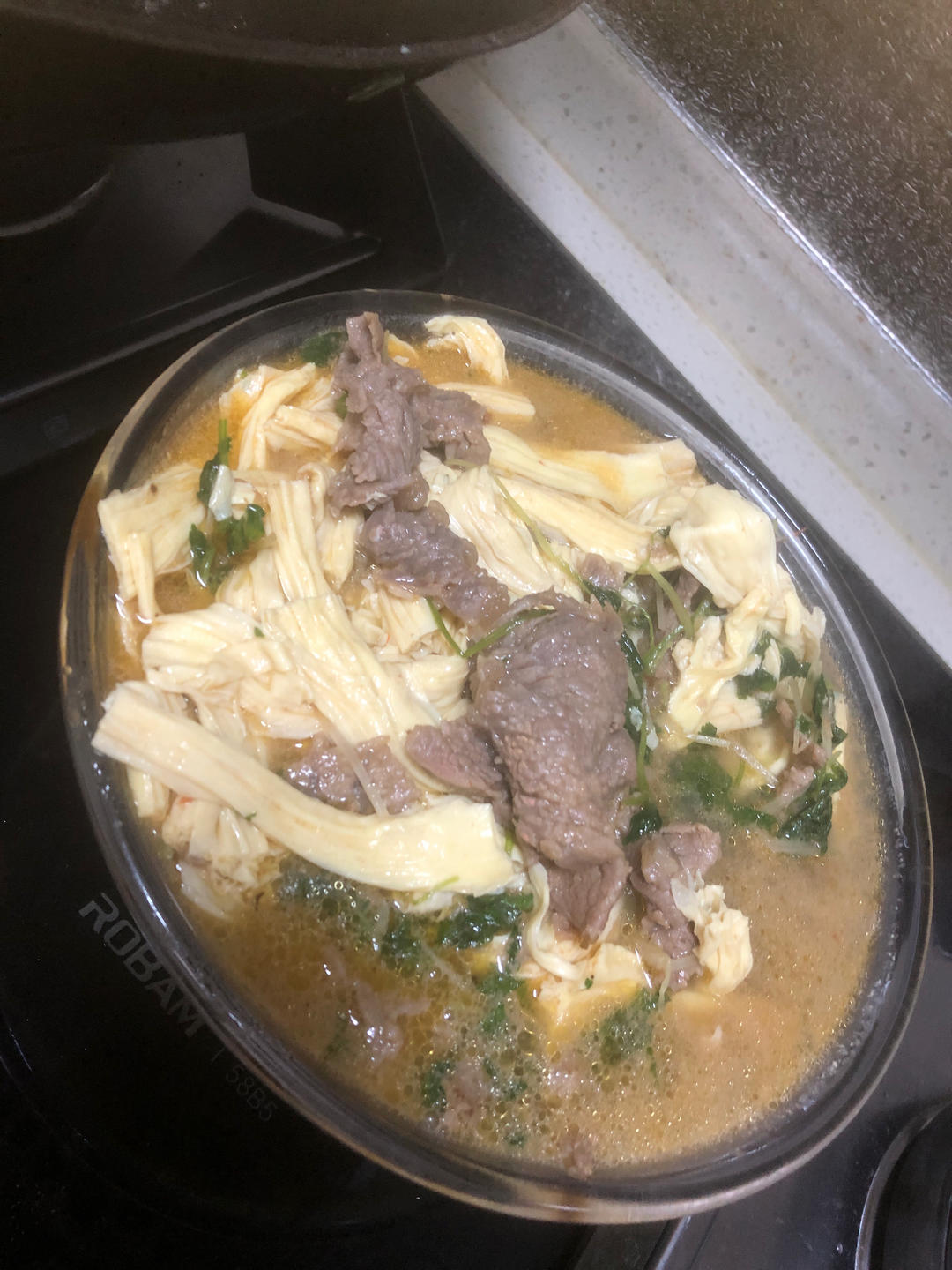 沙茶腐竹牛肉煲