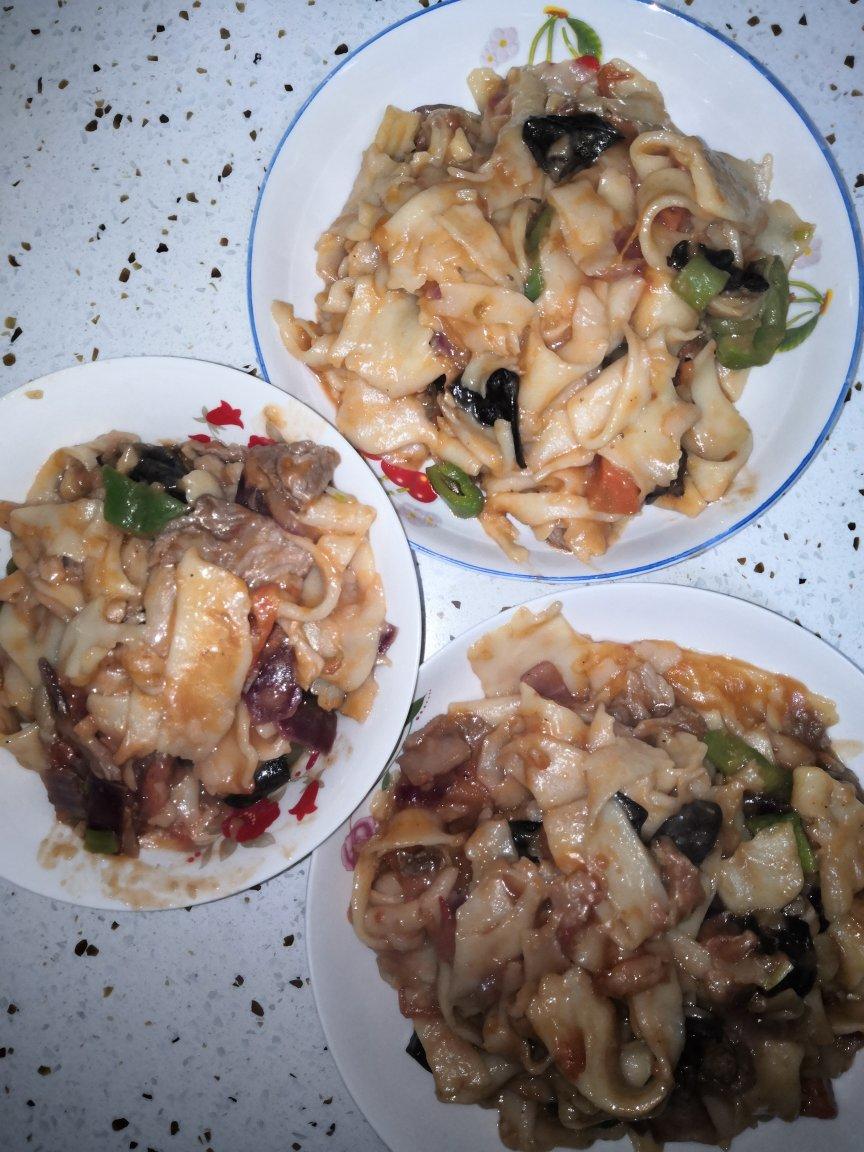 新疆炒面片（丰富配菜！）