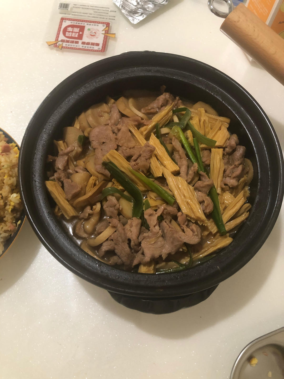 强强联手的腐竹焖牛肉