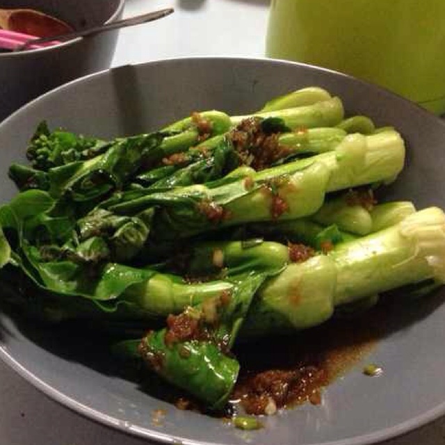 白灼油麦菜