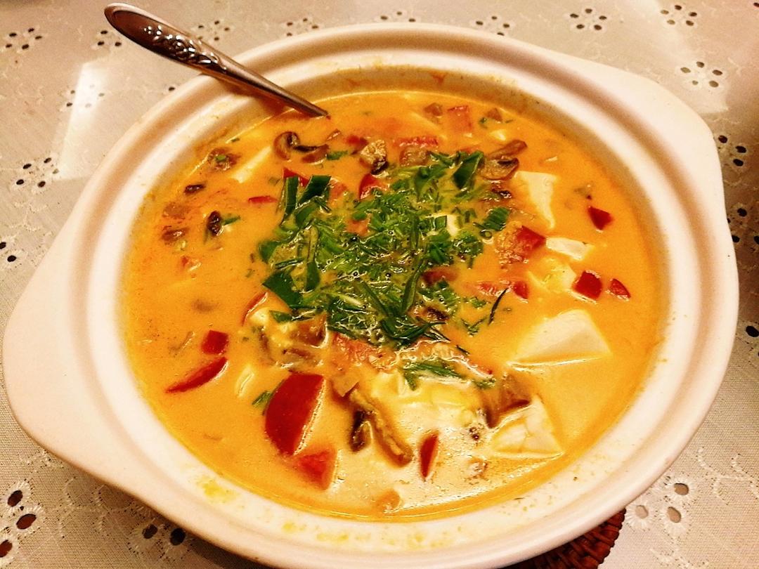 咸蛋黄豆腐