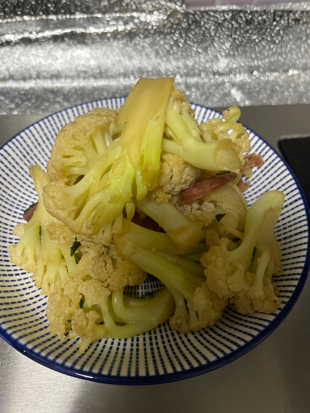 有机花菜炒香肠