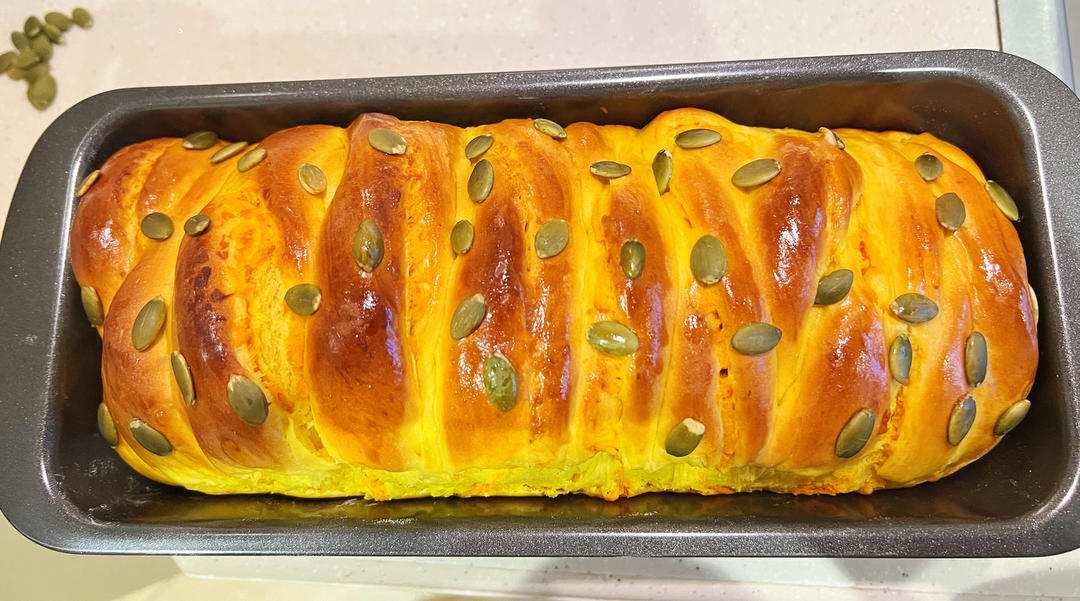 双倍美味南瓜吐司（双重南瓜，美味加倍）