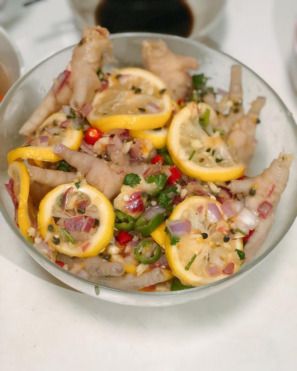 柠檬百香果鸡爪