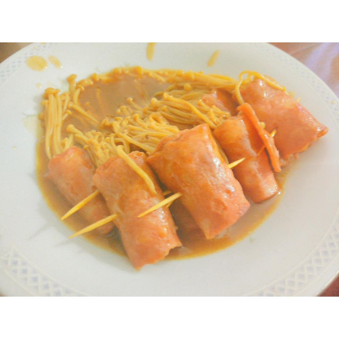 金针菇培根卷