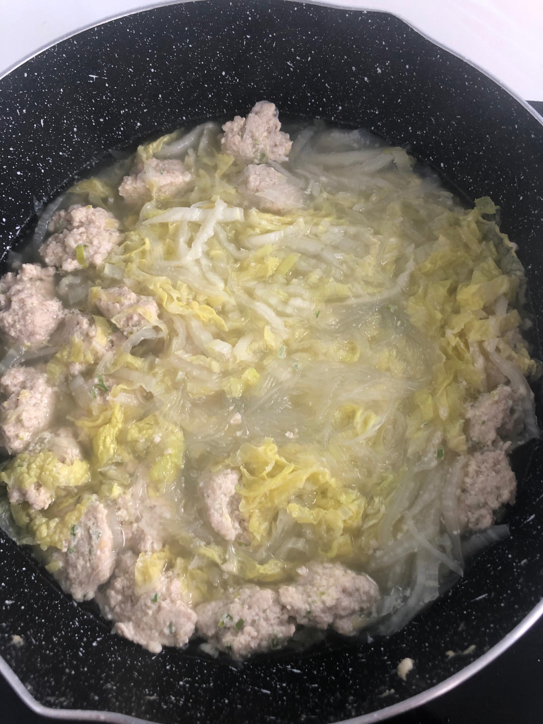 冬日保暖白菜丸子汤