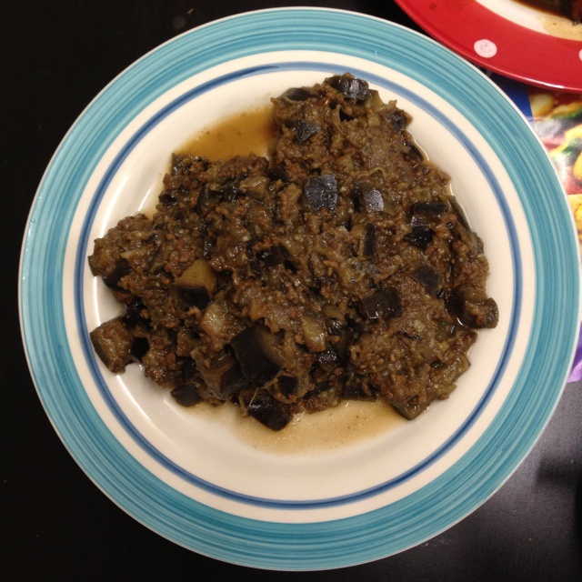 红烧肉末茄子