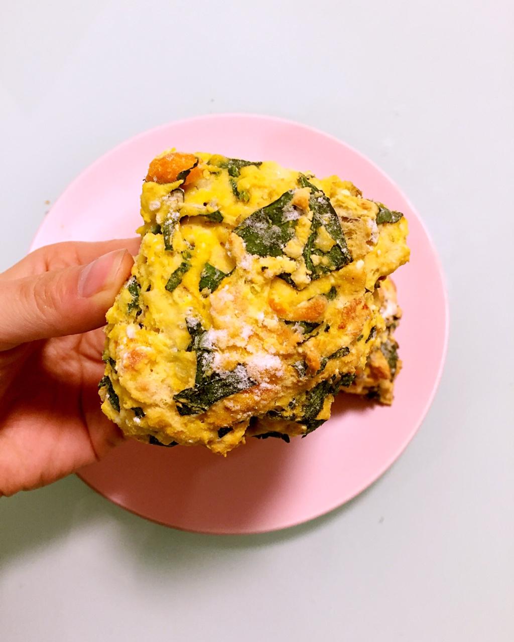 菠菜南瓜奶酪丹波面包丨健康·烘焙