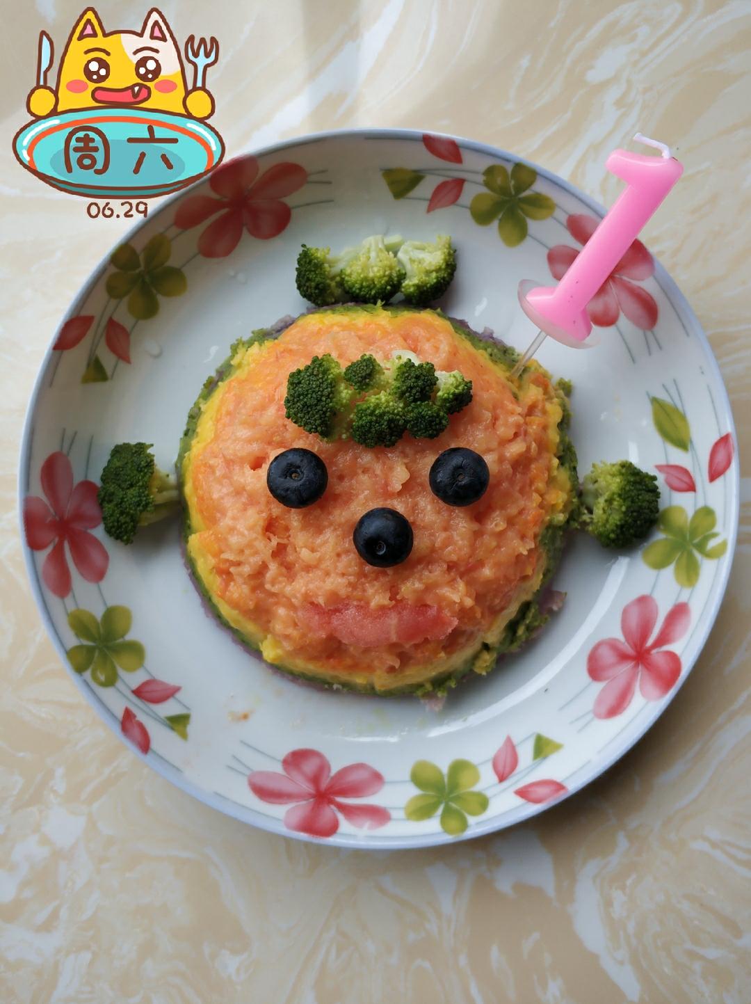 彩虹发糕*宝宝辅食