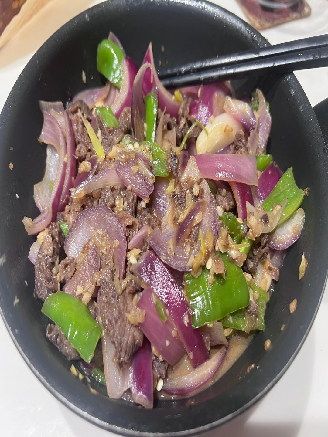 青椒洋葱炒牛肉丝