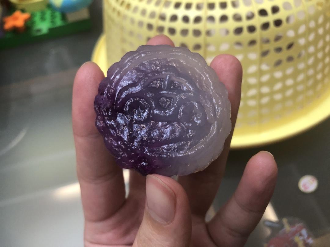 水晶西米紫薯糕