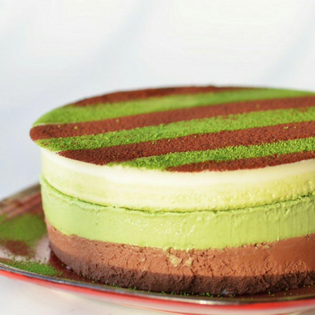 巧克力抹茶慕斯蛋糕
