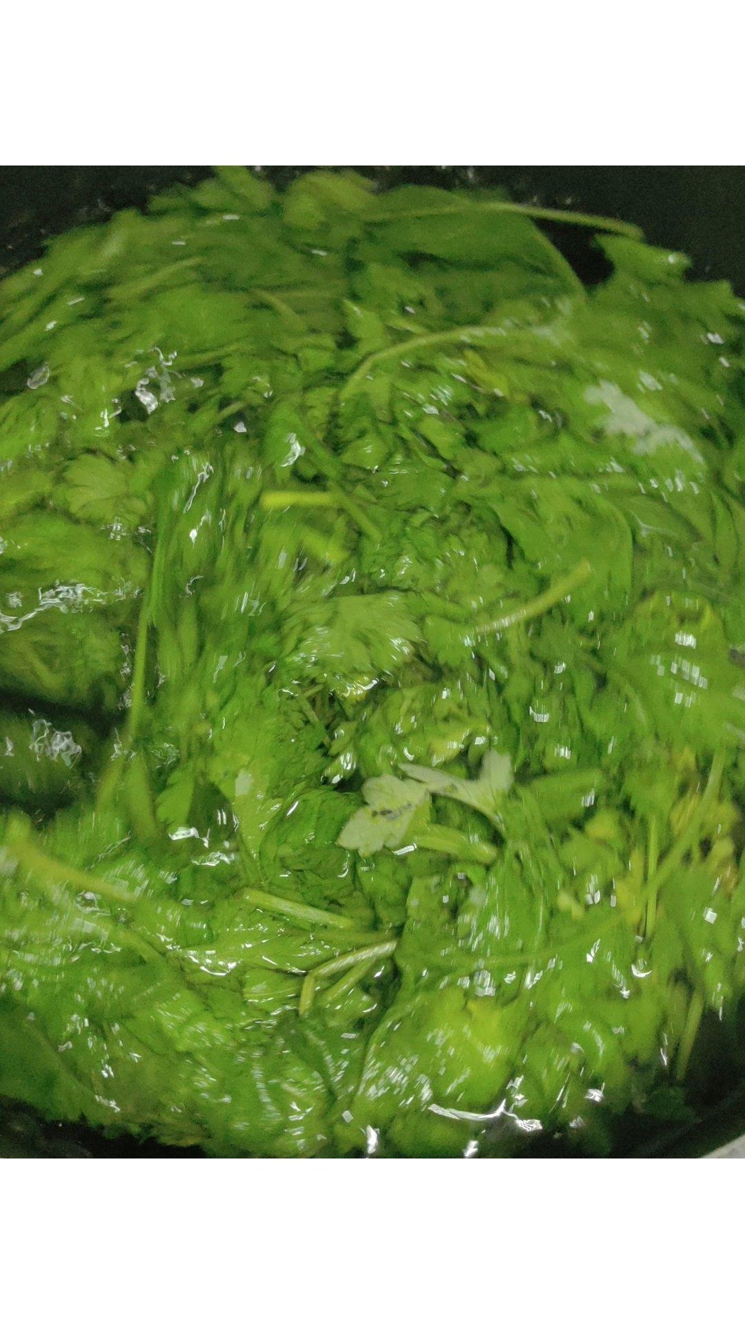 网红青团～～咸蛋黄肉松青团