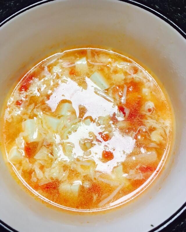 低卡高蛋白番茄豆腐汤