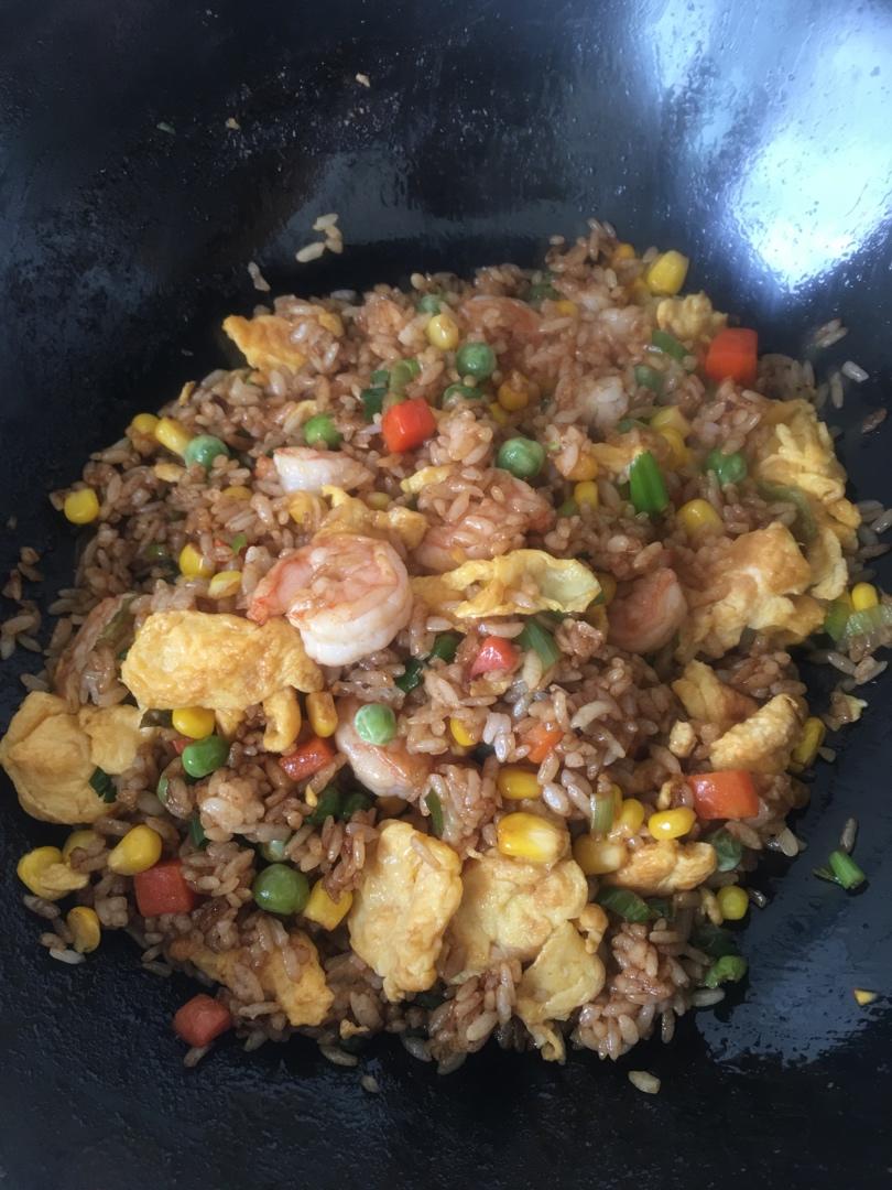 全网最好吃的【虾仁炒饭】！