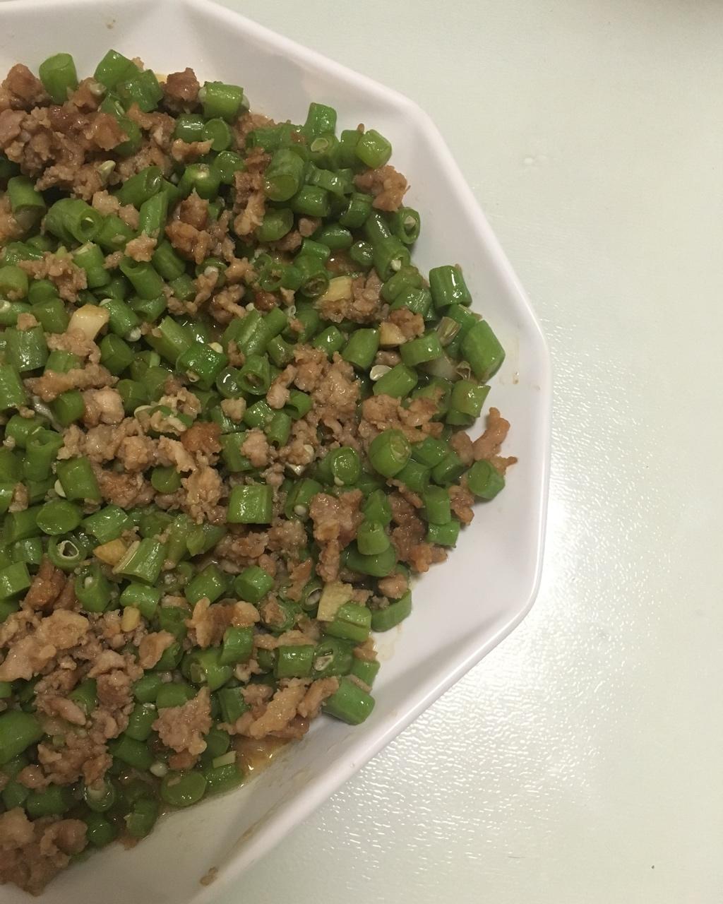 碎豆角肉末