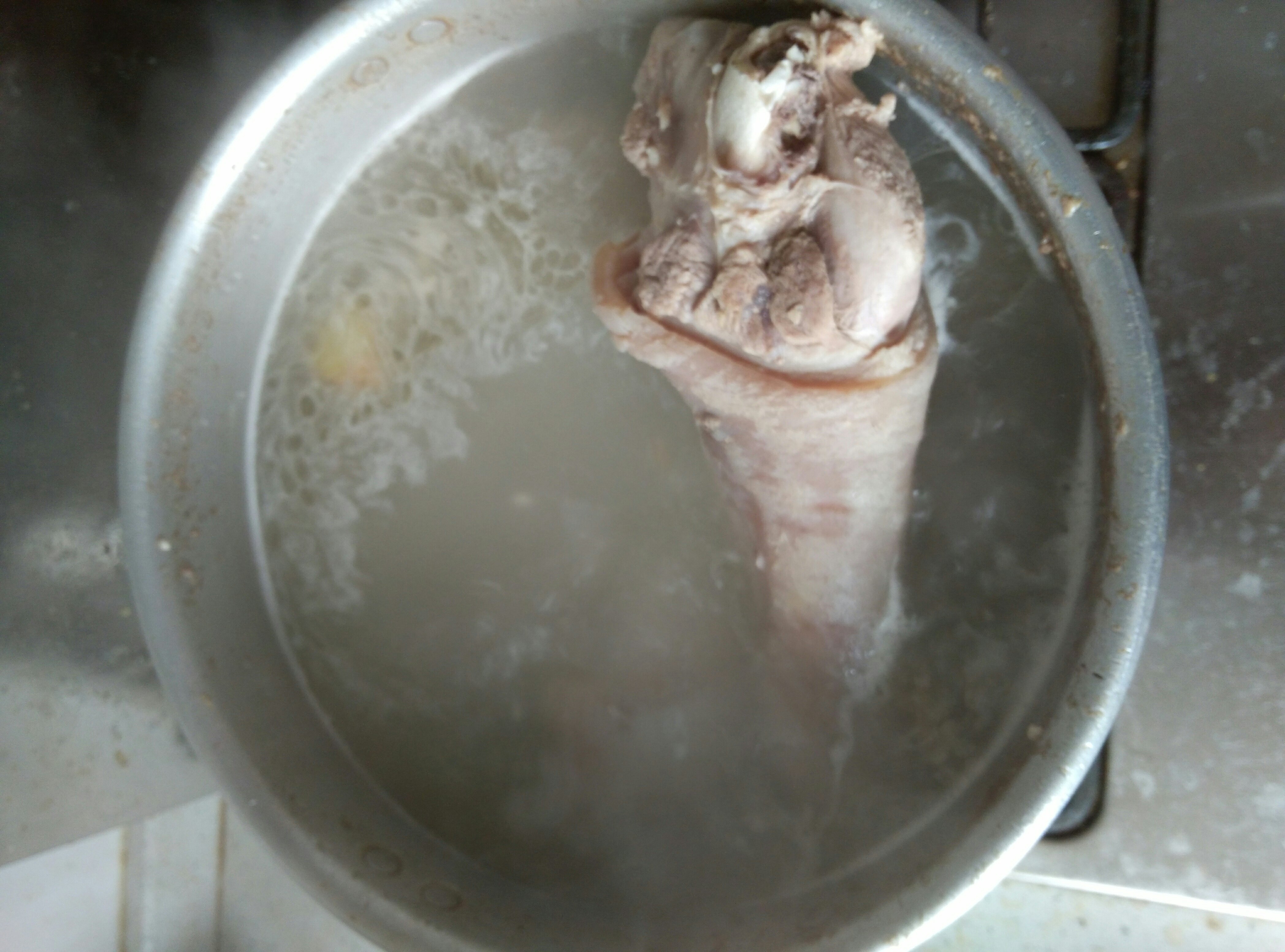 羊肉汤（回族烧法。只放盐，不放其它调料）――鸭梨1的做法