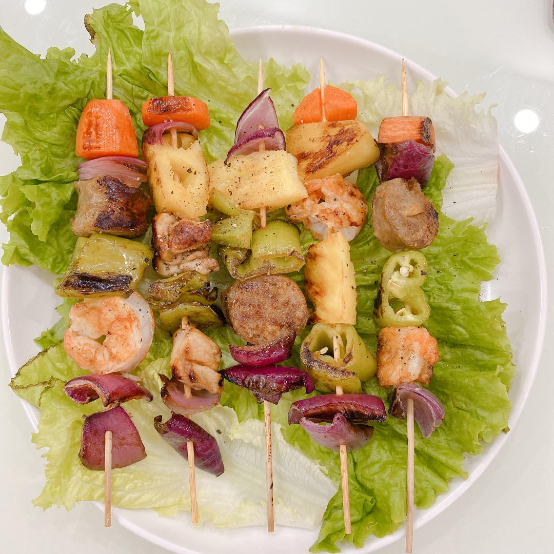 [能量食堂]invigr悦型原创食谱-菠萝鸡肉串