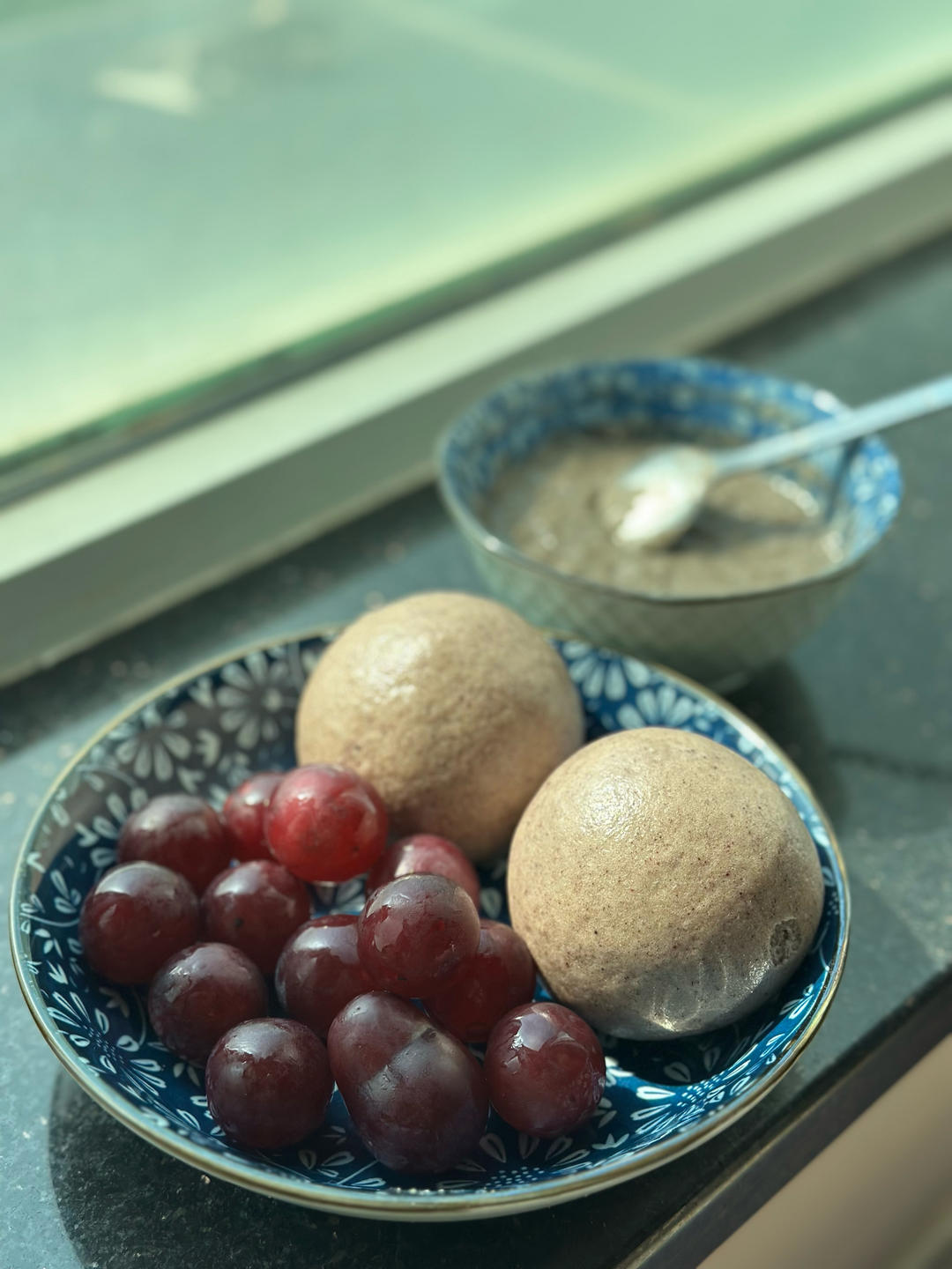 后酵母法牛奶黑芝麻馒头（厨师机版）