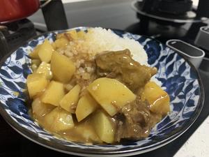 快手菜-咖喱牛肉土豆的做法 步骤7