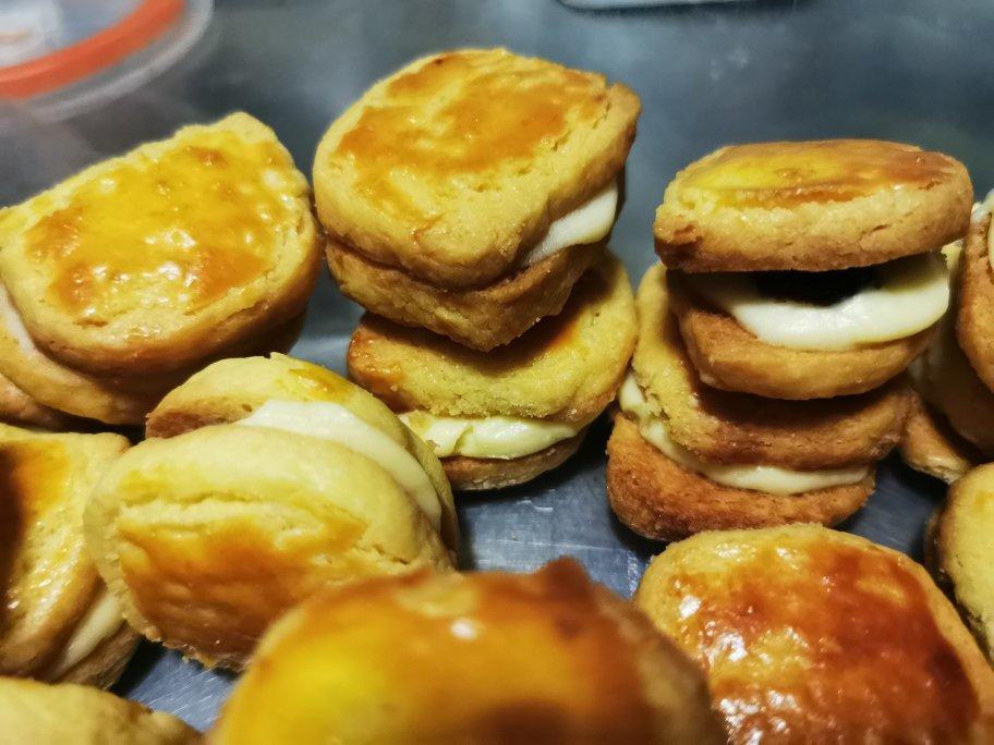 酥软馥郁的乳酪椰子三明治酥饼/烘焙视频饼干篇8