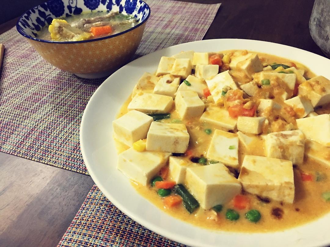咸蛋黄豆腐